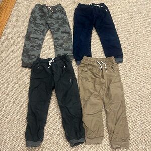 10/$25 😎 4 pairs of pull-on chino lined pants
